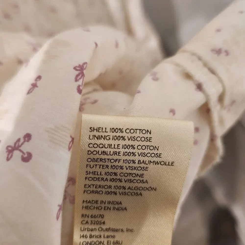 NEW Free People Gabby cotton white babydoll dress size medium - Picture 7 of 7